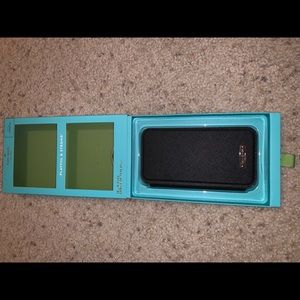 Kate Spade XR Black Leather Folio Case